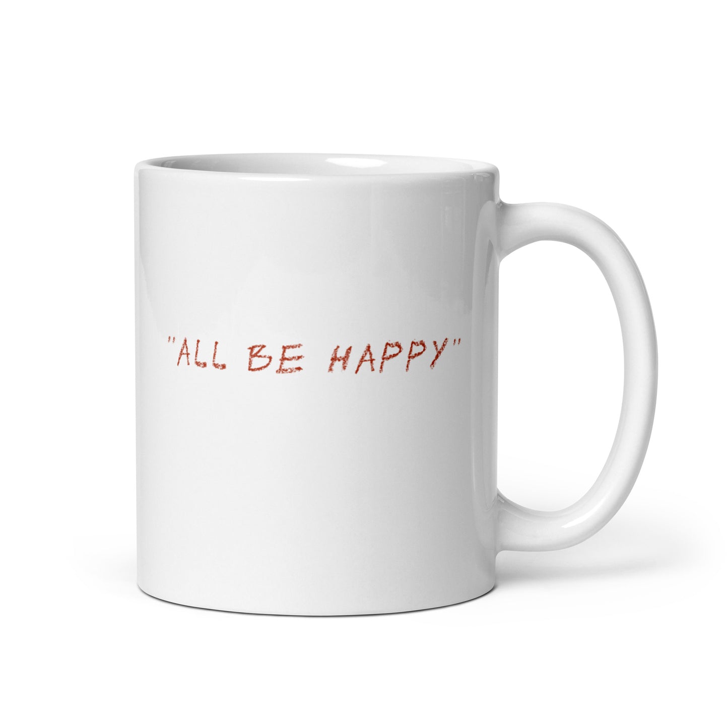 Laughing Man Signature Logo Mug White